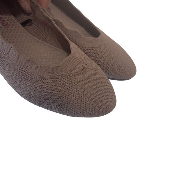 Skechers Womens Brown Air Cooled Memory Foam Flats Size 7 - Picture 8 of 14